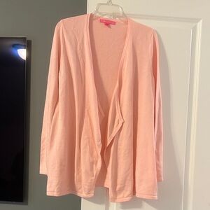 Lilly Pulitzer Light Pink Open Cardigan
